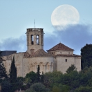 La lluna i el Castell de Sant Martí Sarroca